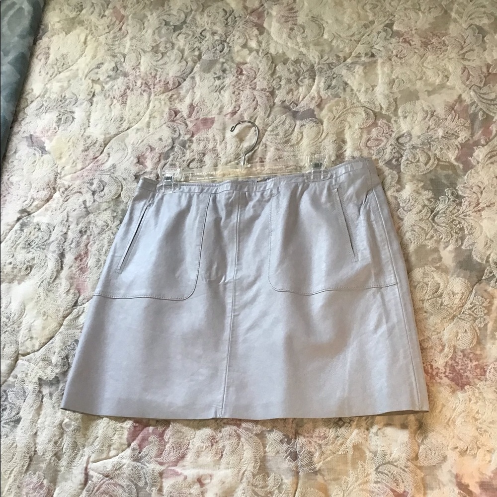 French Connection leather skirt